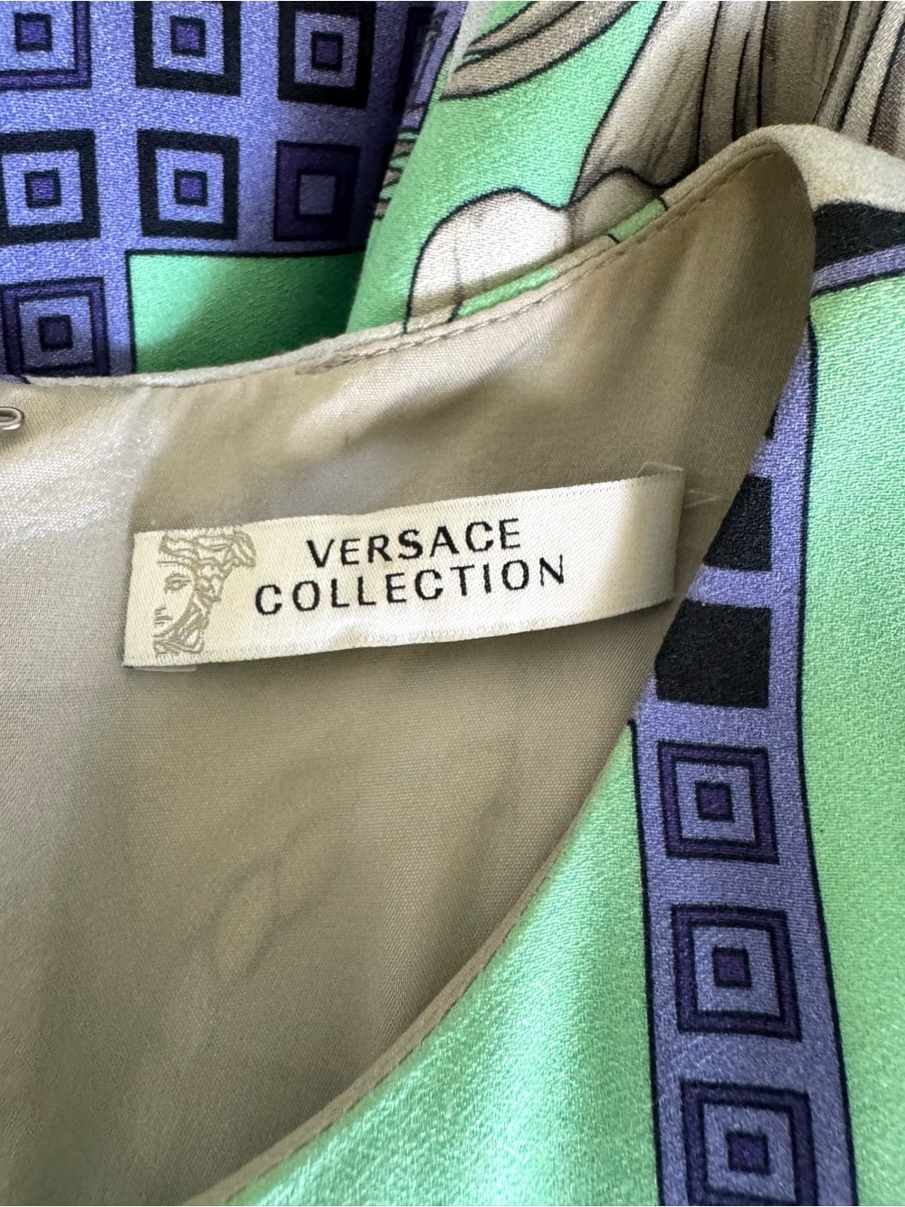VERSACE COLLECTION Multicolor Stretch Sleeveless Cocktail Dress 8/44 - Picture 6 of 9